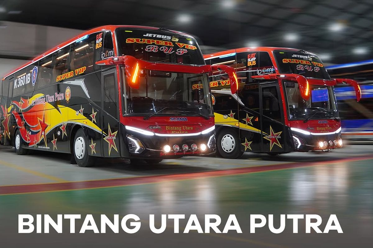 Bus baru PO Bintang Utara Putra 