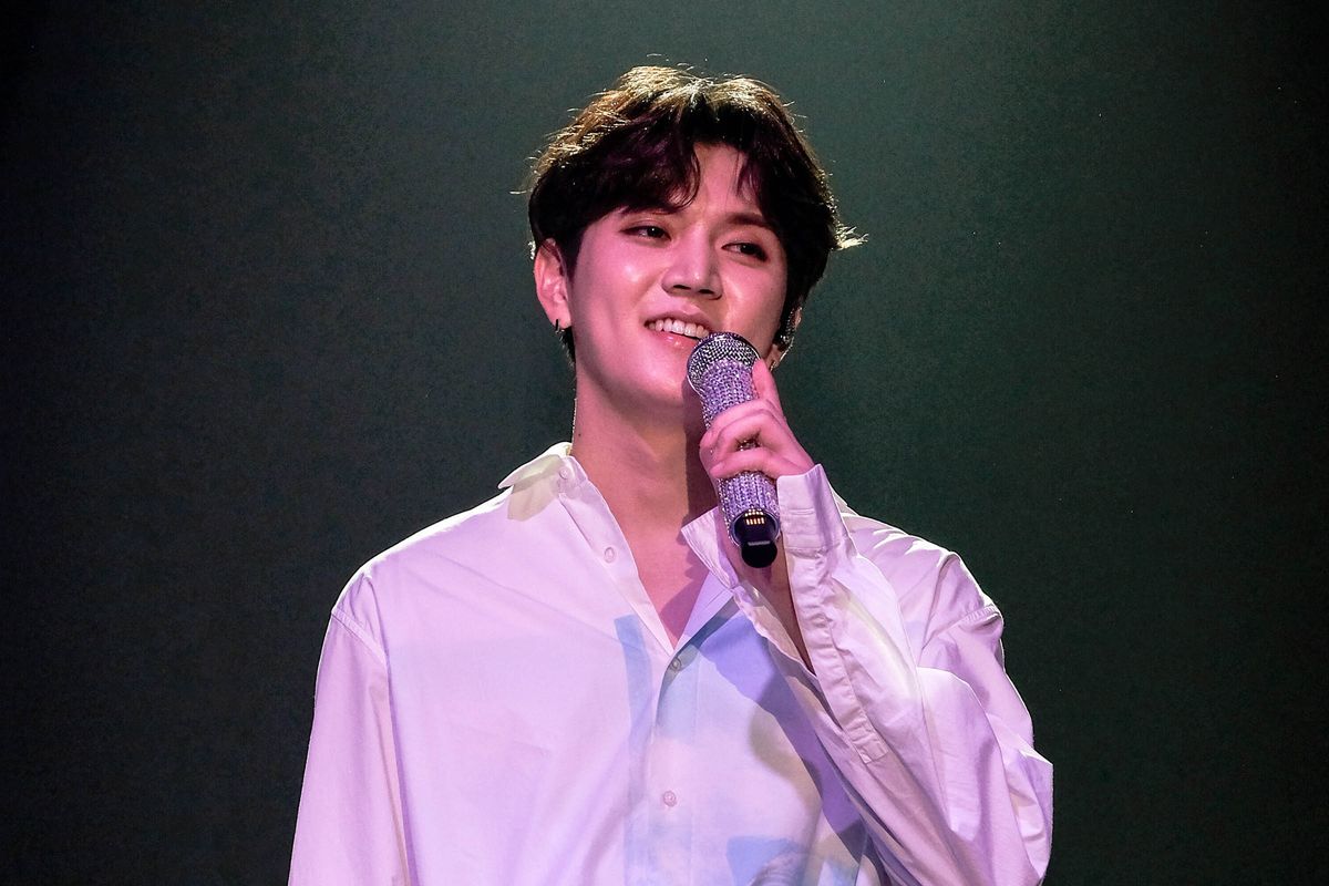 Ren NUEST tampil di konser bertajuk Segno digelar di Istora Senayan, Jakarta, Sabtu (3/8/2019).