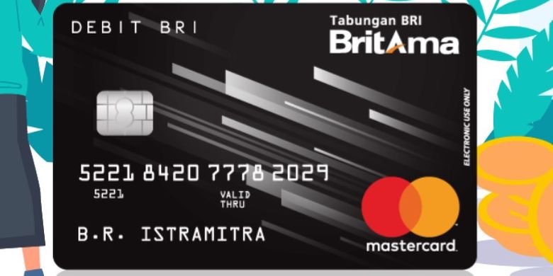 ilustrasi jenis kartu ATM BRI.