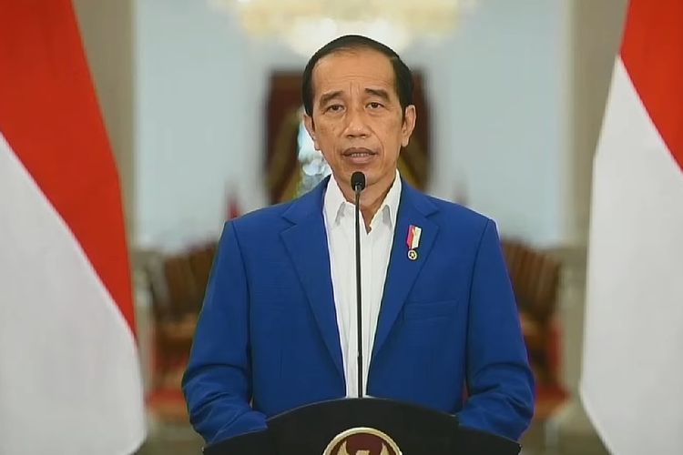 Presiden Joko Widodo memberikan sambutannya dalam peringatan Haornas ke-38.