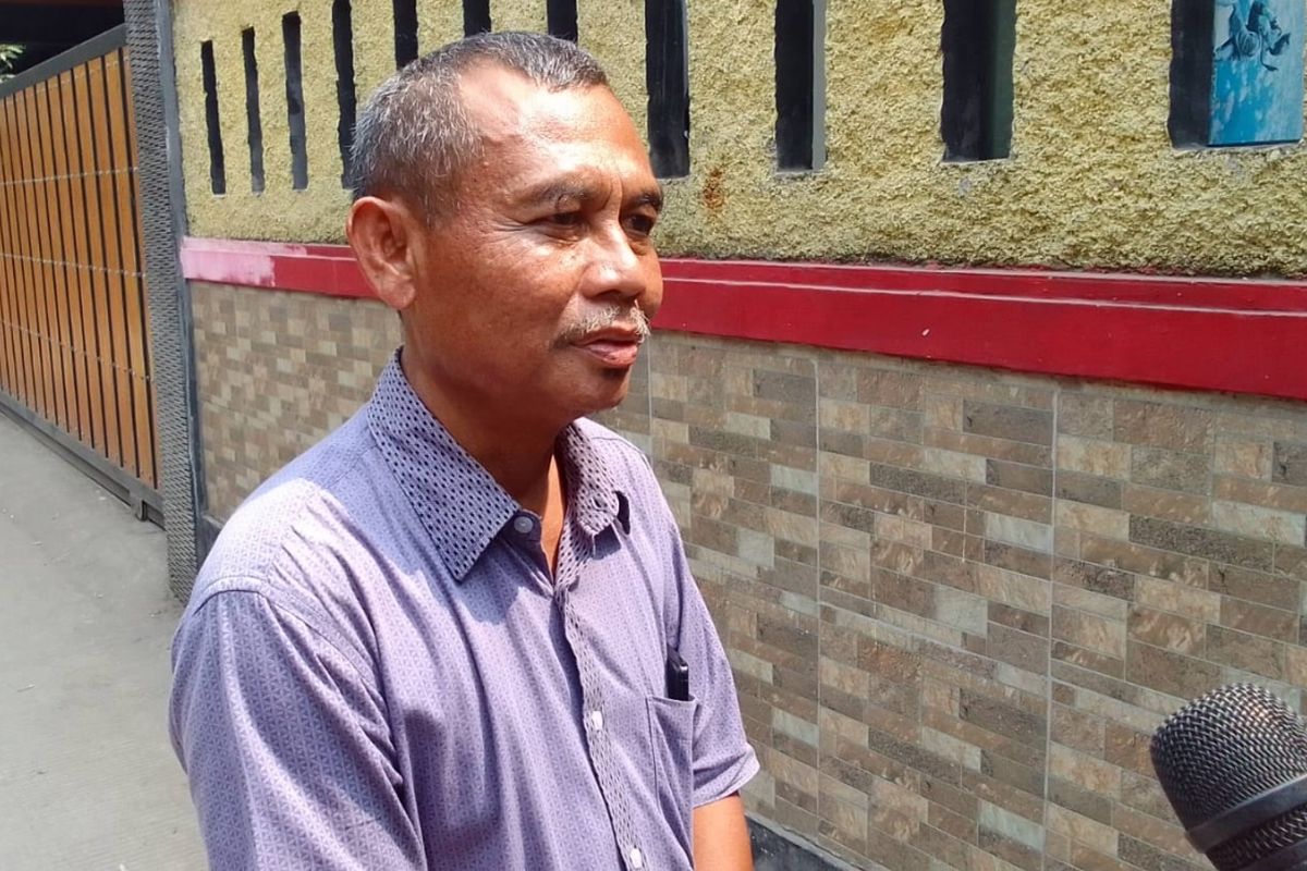 Ketua RT03/RW08 Kelurahan Sukamaju Baru, Udi Rusiana, ditemui di Jalan Takong, Depok, Jumat (11/8/2023).