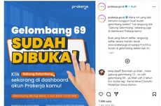Kartu Prakerja Gelombang 69 Dibuka Hari Ini, Klik www.prakerja.go.id