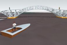 Jembatan Apung Pertama di Indonesia Dibangun di Cilacap
