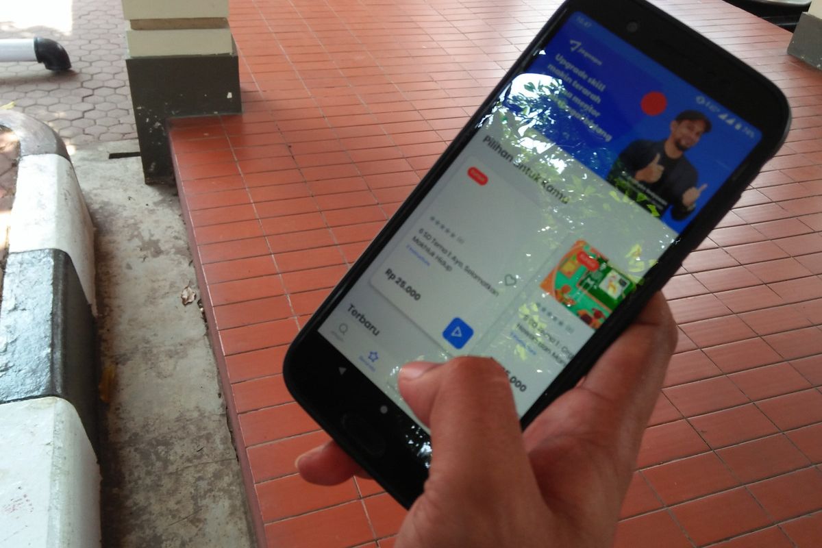 Layanan Jago Sinau yang dapat diakses di applikasi Jagoapa melalui playstore di handphone adroid.