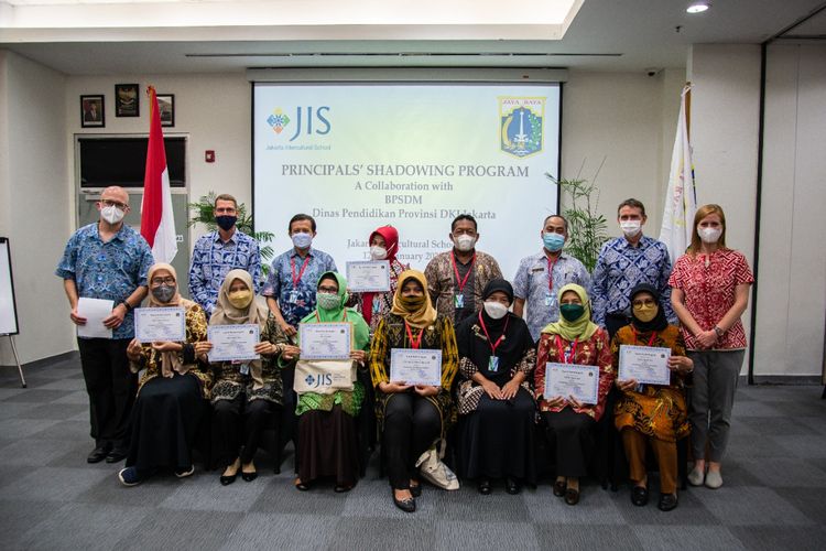 Jakarta Intercultural School (JIS) bersama Badan Pengembangan Sumber Daya Manusia (BPSDM) dan Dinas Pendidikan DKI Jakarta menggelar program Jakarta Principal Shadowing Program pada 12-13 Januari 2022.