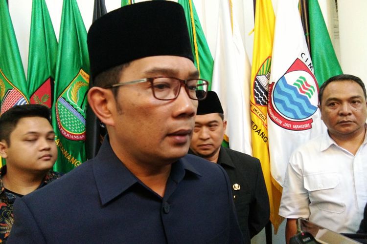 Gubernur Jawa Barat Ridwan Kamil saat ditemui di Gedung Sate, Jalan Diponegoro, Rabu (11/9/2019).