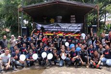 Biker TVS Brotherhood Bersih-bersih di Bandung