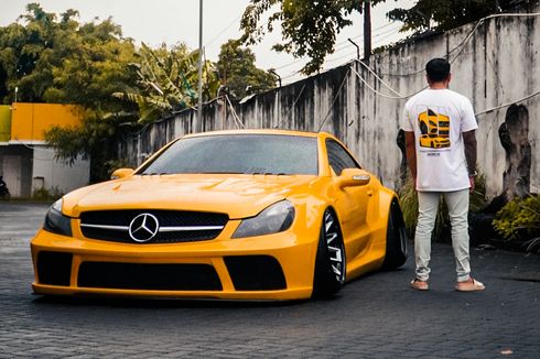 Modifikasi Stance Ekstrem Mercedes-Benz SL500