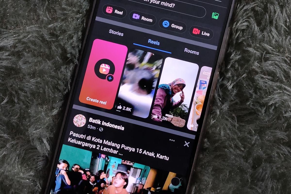 Facebook Reels hadir di Indonesia.