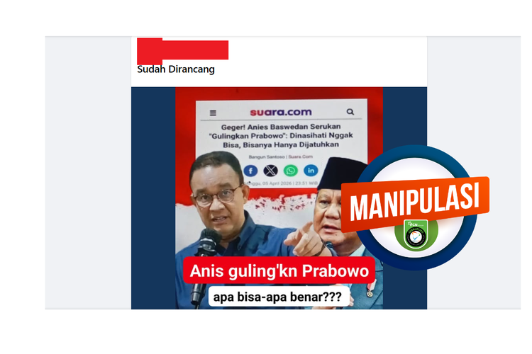 INFOGRAFIK: Hoaks Anies Serukan Penggulingan Prabowo, Simak Bantahannya