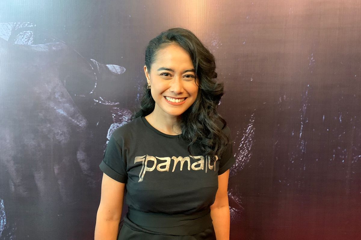 Aktris Putri Ayudya saat ditemui dalam press screening film Pamali, di CGV Grand Indonesia kawasan Jakarta Pusat, Jumat (30/9/2022). 