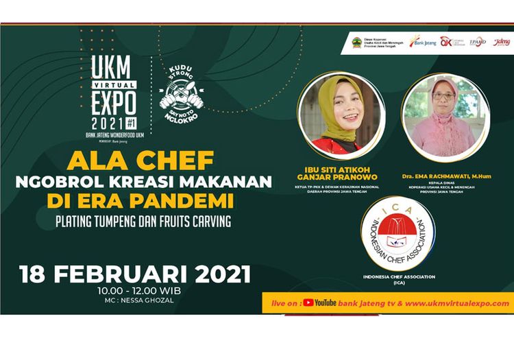 Terdapat talk show inspiratif di UKM Virtual Expo 2021. 