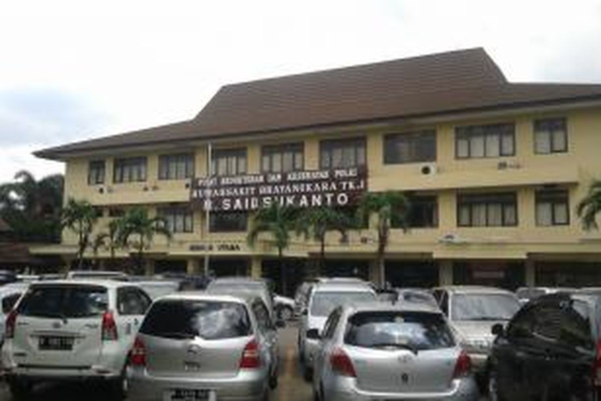 Rumah Sakit Polri, Kramat Jati, Jakarta Timur, Minggu (20/4/2014).