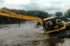 Kondisi Banjir di Dumai Hari Kelima, Air Mulai Surut, Ekskavator Dikerahkan untuk Keruk Sungai