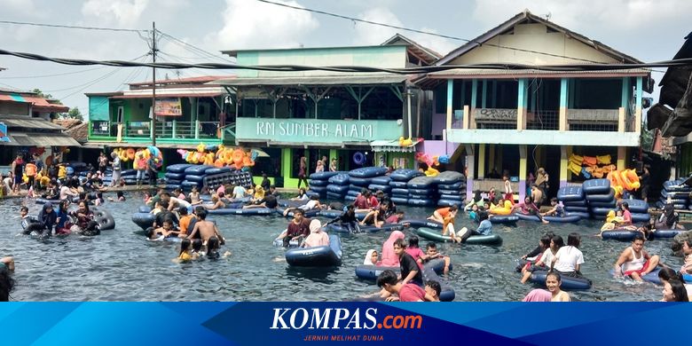 Pemandian Cikoromoy Pandeglang Diserbu Masyarakat Sempat Ditutup Tapi Warga Paksa Untuk Dibuka Halaman All Kompas Com