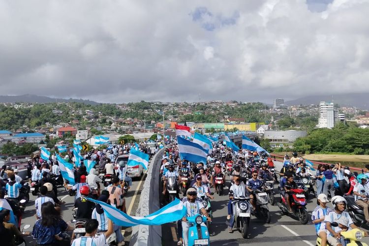 Argentina Menang Dramatis atas Cape Verde, Ribuan Pendukung di Maluku Turun ke Jalan Rayakan Kemenangan