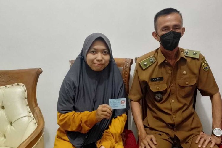 Gita Puspita, warga Bandar Lampung yang menjadi korban doxing yang menyebut dirinya pelaku penerobosan Istana Merdeka.