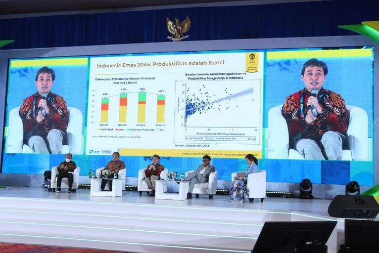 Acara Social Security Summit 2024 diadakan di Hotel Bidakara, Jakarta Selatan, Selasa (26/11/2024).