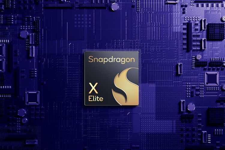 Ilustrasi chip laptop Qualcomm Snapdragon X Elite