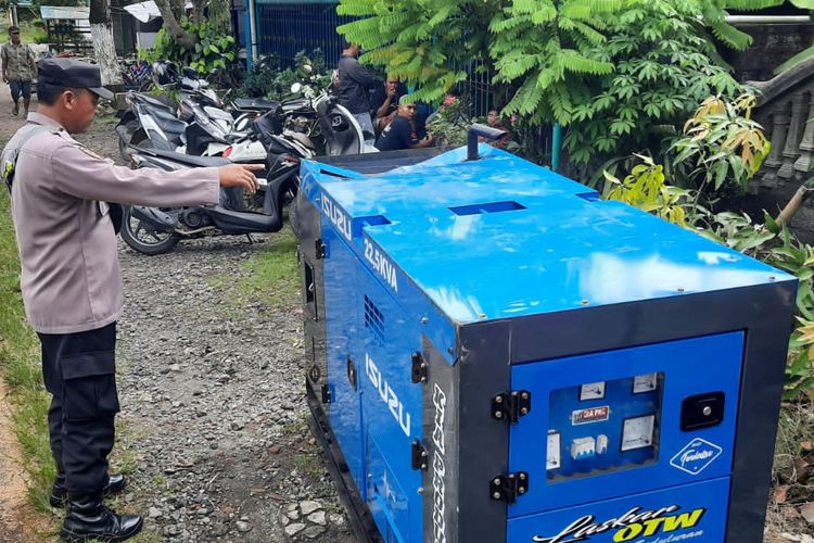 Genset yang terlepas dari gandengan 