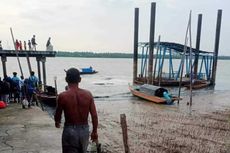 Jembatan Ponton Pelabuhan Ungar Karimun Ambruk, Penyangga Patah Sejak Pagi