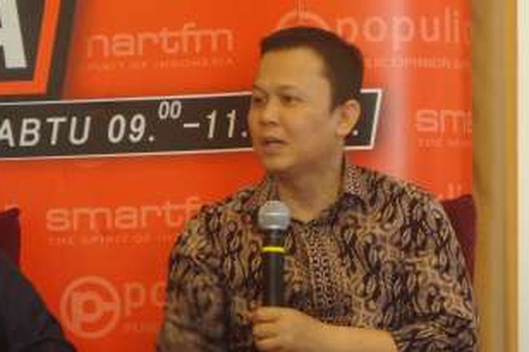 Ketua DPP Partai Golkar Andi Harianto Sinulingga dalam acara diskusi di bilangan Menteng, Jakarta Pusat, Sabtu (23/7/2016)