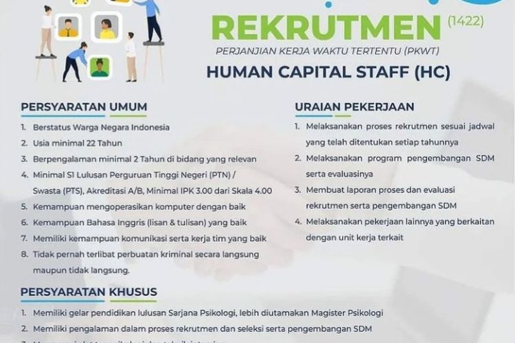 PAM Jaya Jakarta Buka Lowongan untuk S1 Psikologi, Ini Persyaratannya