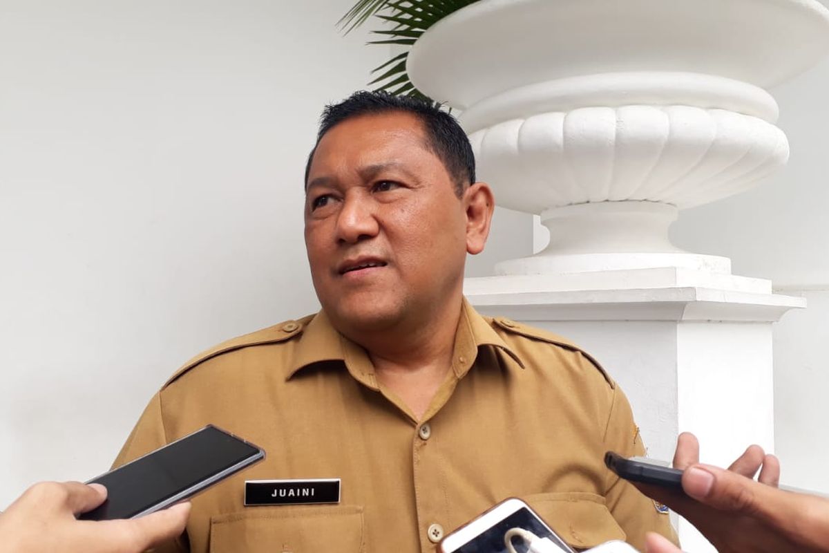 Kepala Dinas Sumber Daya Air DKI Jakarta Juaini Yusuf di Balai Kota DKI Jakarta, Senin (17/2/2020).