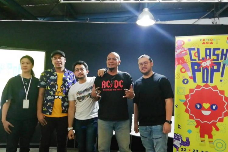 Suasana jumpa pers Popcon Asia 2018 di Electronic City, SCBD, Jakarta Selatan, Kamis (12/7/2018).