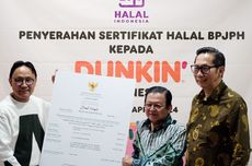 BPJPH Beri Sertifikat Halal Seumur Hidup ke Dunkin'