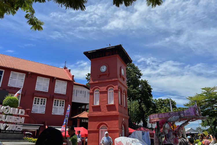 Potret Gereja Christ, gereja di kawasan Red Square Melaka, Sabtu (4/10/2025). 