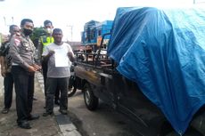 Kedapatan Bawa Penumpang, 7 Mobil Pikap Dipajang di Alun-alun Nunukan