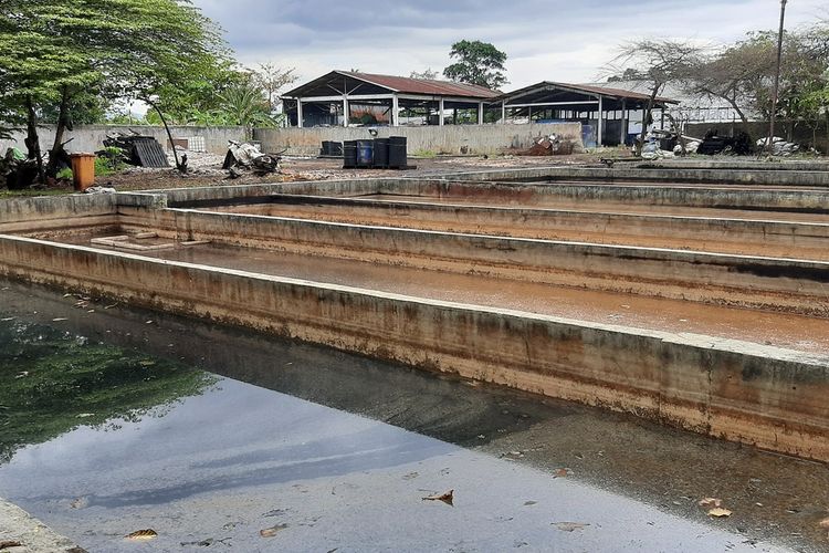 Lokasi pabrik pengolahan oli bekas di Lingkungan Kemang Pusri, Kota Serang yang dikeluhkan warga karena mencemari lingkunga