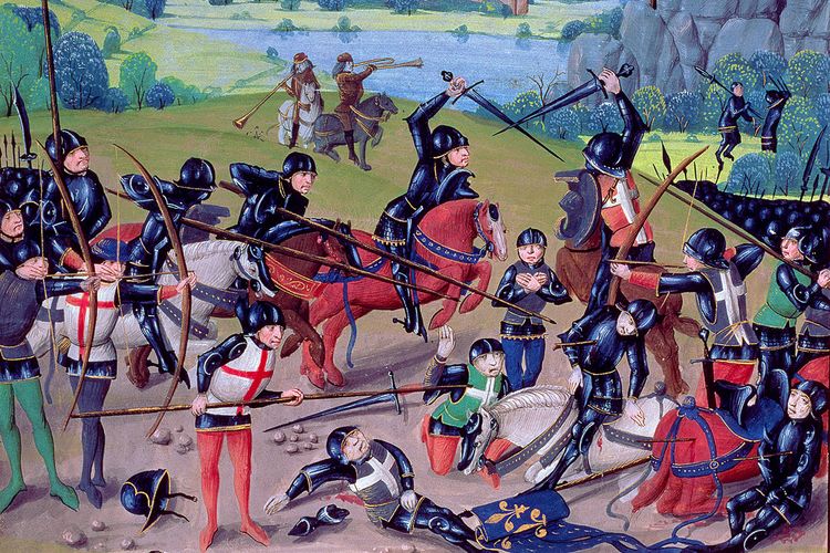 Ilustrasi Pertempuran Agincourt 1415