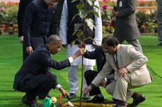 India Heboh Saat Pohon yang Ditanam Obama Terlihat Mati
