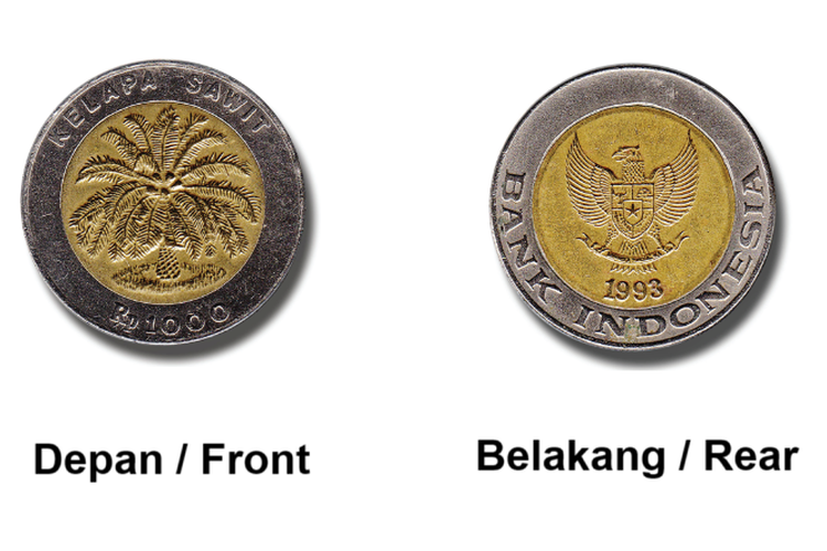 Uang logam Rp 1.000 TE 1993