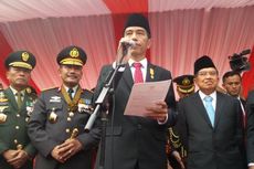 HUT Bhayangkara Diliputi Duka, Jokowi dan Seluruh Tamu Pakai Pita Hitam