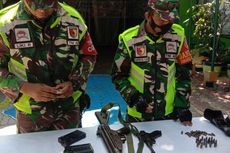 2 Senjata Api Laras Panjang dan Pistol Ditemukan Dalam Rumah Kosong