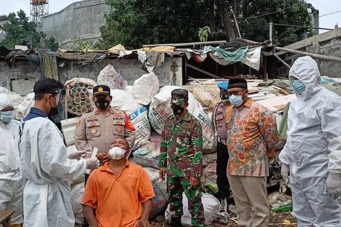 Puluhan Pemulung hingga Anak Jalanan di Sukmajaya Depok Jalani Swab Antigen