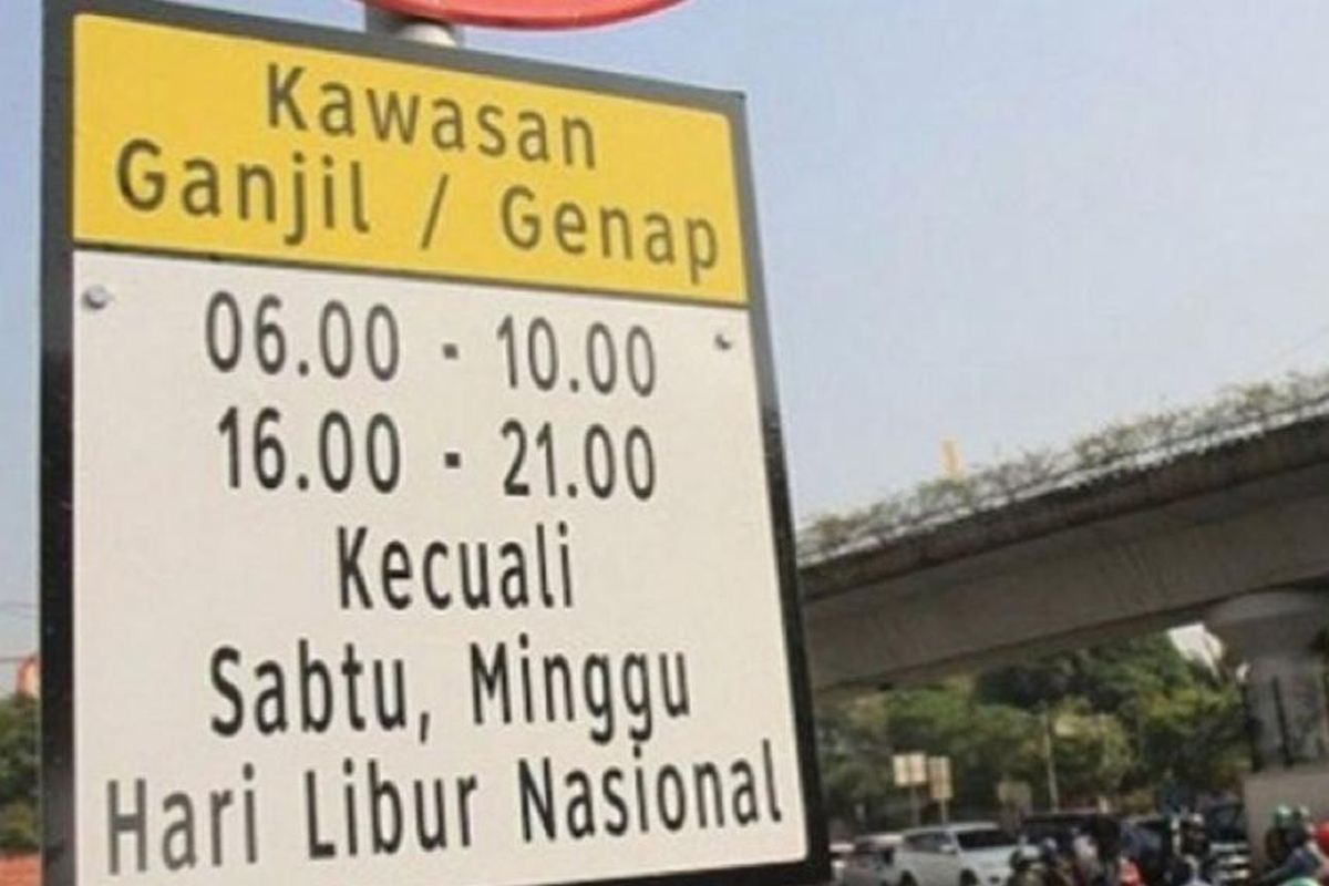 Informasi ganjil genap Jakarta hari ini