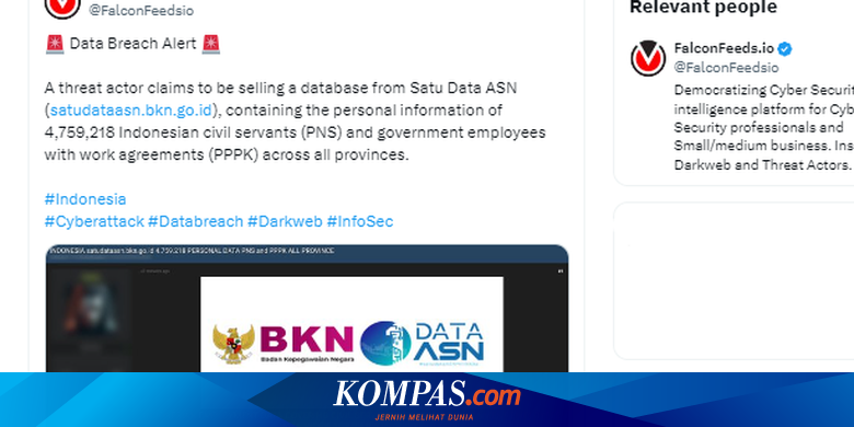 Data ASN Diduga Bocor, Pemerintah Diminta Segera Bentuk Lembaga Perlindungan Data Pribadi