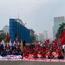 Pukul 13.30, Massa Buruh dan Mahasiswa Berkumpul untuk 