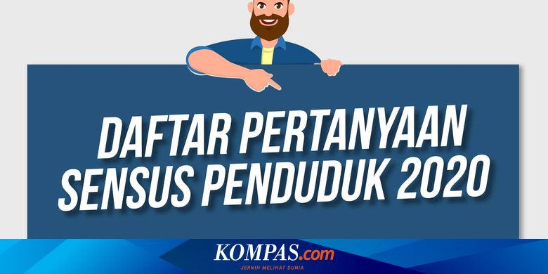 Infografik Daftar Pertanyaan Sensus Penduduk Online 2020