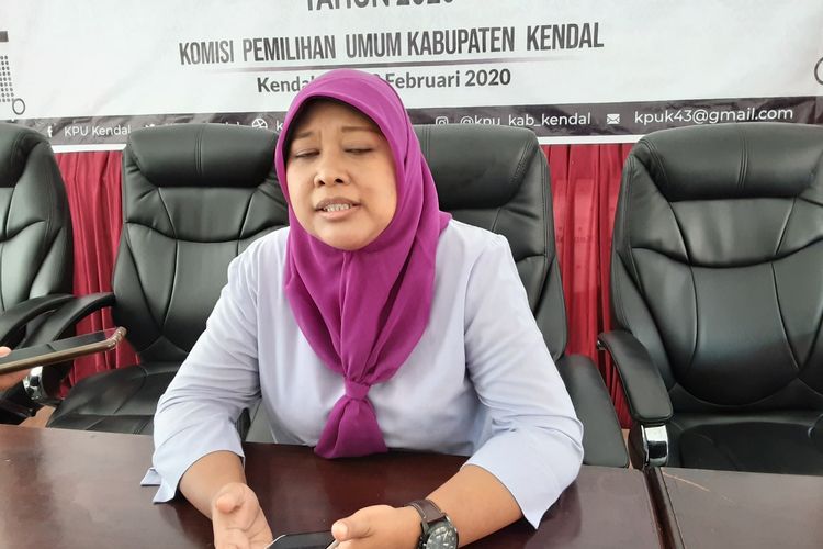 Ketua KPU Kabupaten Kendal, Hevy Indah Oktaria. KOMPAS.COM/SLAMET PRIYATIN