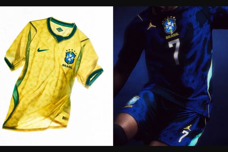 Jersey timnas Brasil yang jadi salah satu jersey terbaik Piala Dunia 2026.