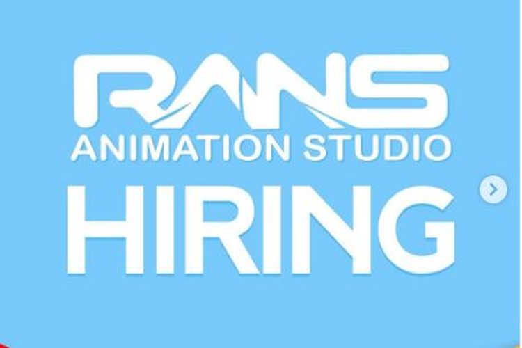 RANS Animation Studio sedang membuka lowongan pekerjaan untuk beberapa posisi, yaitu Supervisor Concept Artist and Junior Concept Artist, Modeler, Animator, dan Visual FX Artist hingga 17 Mei 2022.