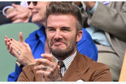 Modisnya David Beckham di Wimbledon 2022