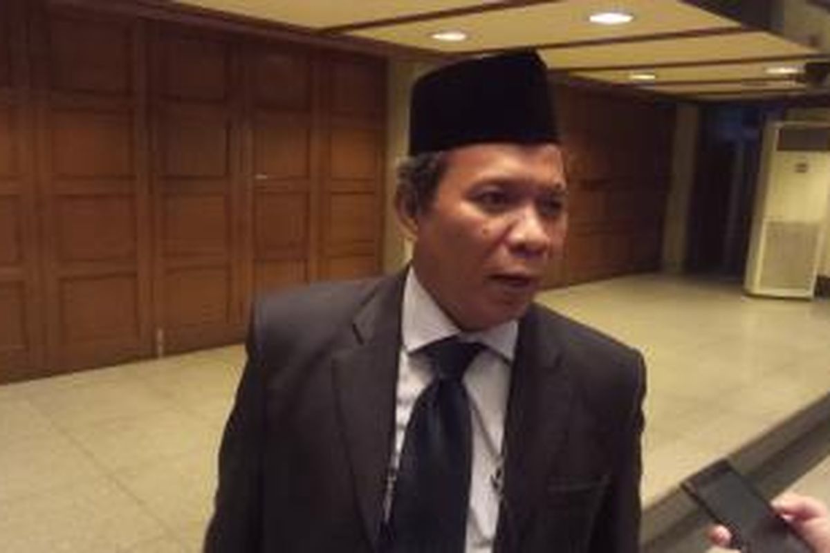 Mantan Kepala Dinas Tata Air DKI Jakarta Tri Djoko Sri Margianto usai acara pelantikan pejabat penggantinya, di Balai Kota, Kamis (3/12/2015)
