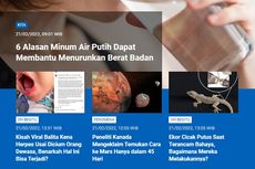 [POPULER SAINS]: Alasan Minum Air Putih Menurunkan Berat Badan | Balita Kena Herpes | Cara ke Mars dalam 45 Hari | Ekor Cicak Putus