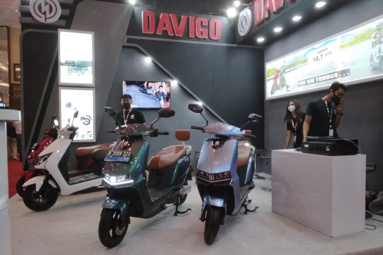 Davigo Space yang dijual dengan harga Rp 18,7 juta off the road mendapat potongan biaya pendaftaran on the road (OTR) di IMOS 2022.